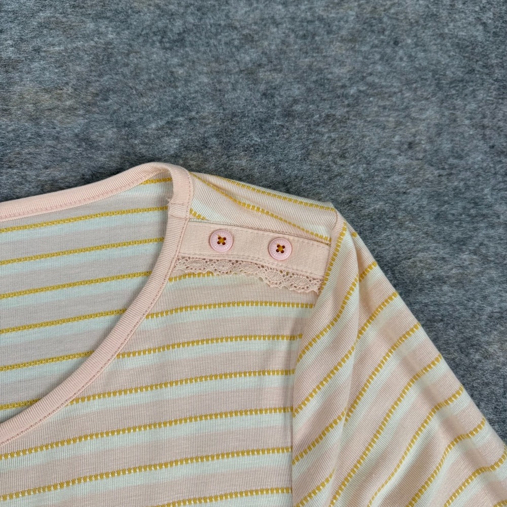 Matilda Jane Dream Chasers True Friend Top Striped Peach Womens Small S - Picture 3 of 10